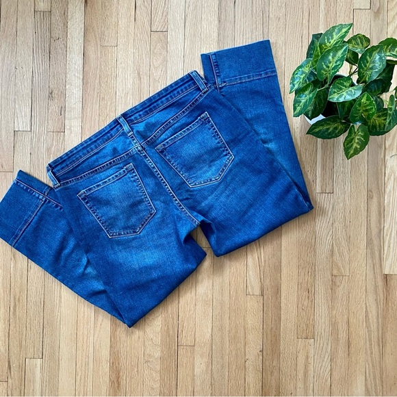 Gap Straight Cuff Crop Coupe 3/4 Droite Mid Rise Jeans Size 6R - Picture 12 of 12